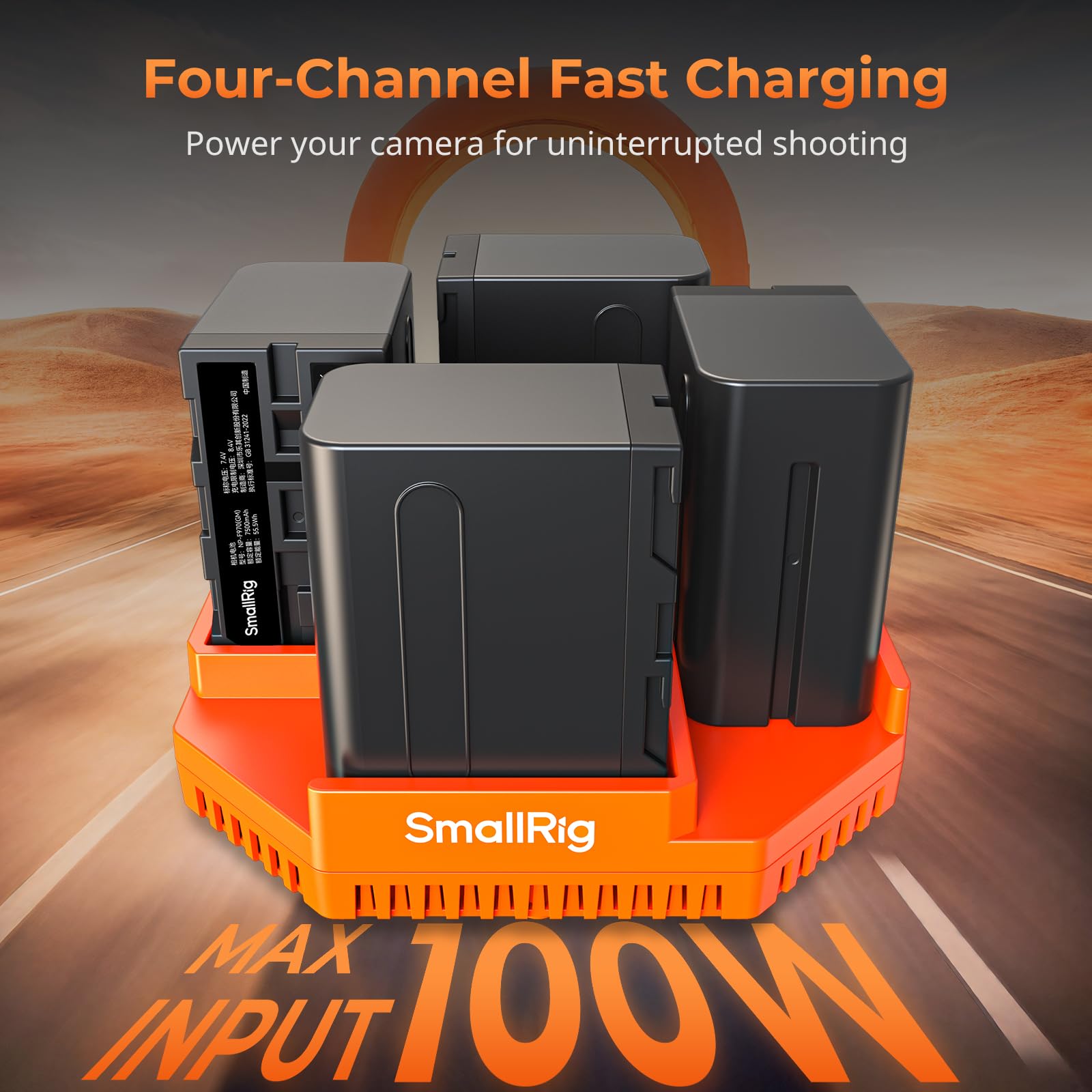 SmallRig 4-Channel NP-F970 Battery Charger Series