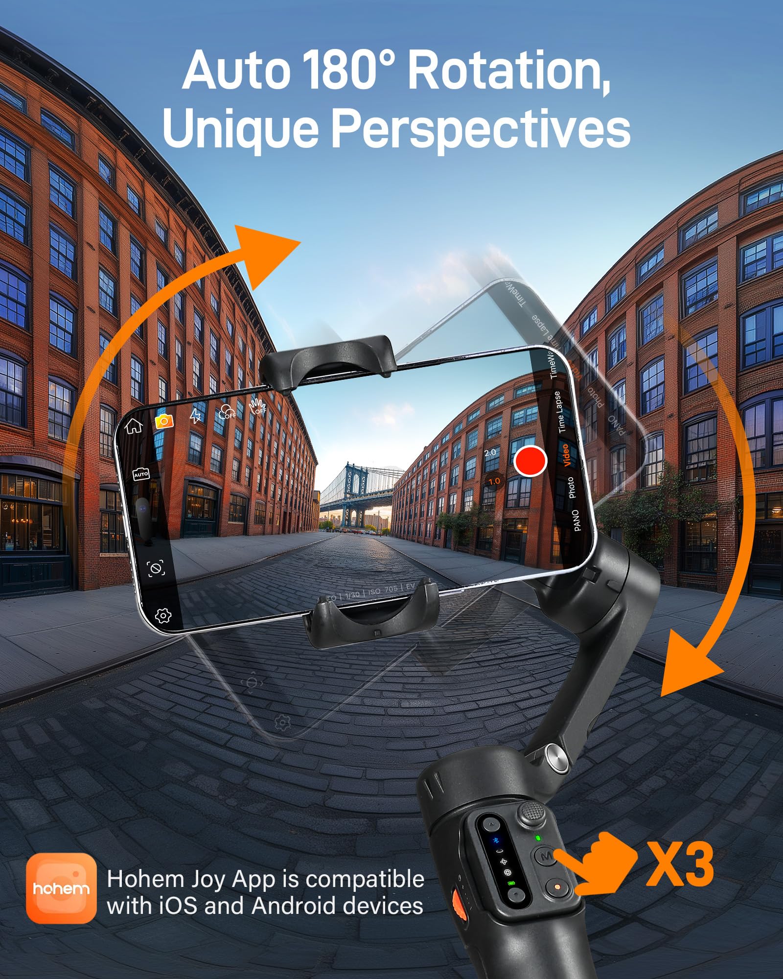 hohem iSteady x3se Gimbal Stabilizer for iPhone