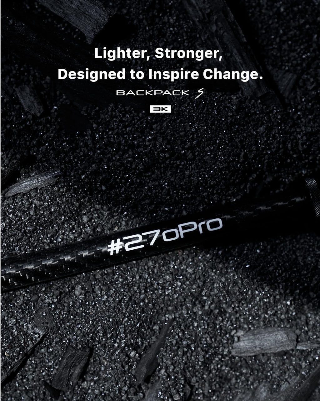 8.8ft Carbon Fiber Invisible Selfie Stick for Action Cameras