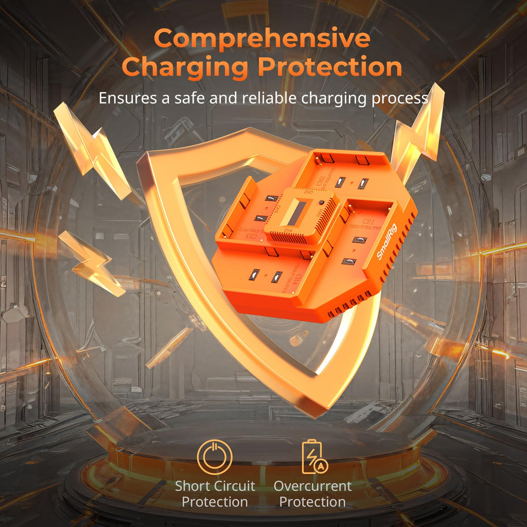 SmallRig 4-Channel NP-F970 Battery Charger Series