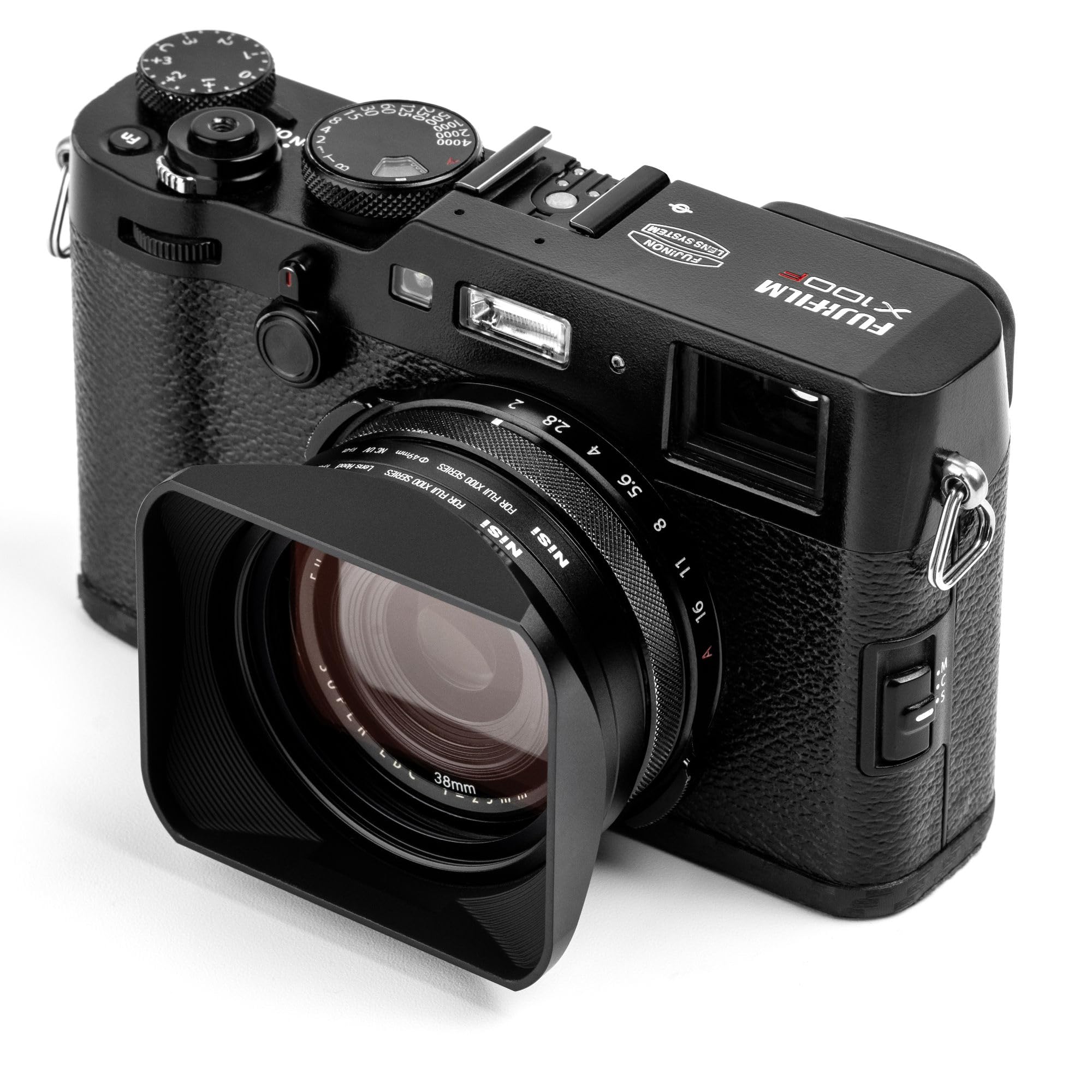 NiSi - Black Adapter Hood Kit for Fujifilm X100Adapter Hood Kit with UV Filter for X100 Series Cameras Series - Lens Protection for Fuji X100 Cameras (X100, X100S, X100F, X100T, X100V, X100VI) - Durable Design, Nano Coating and Enhanced UV Filter Features
