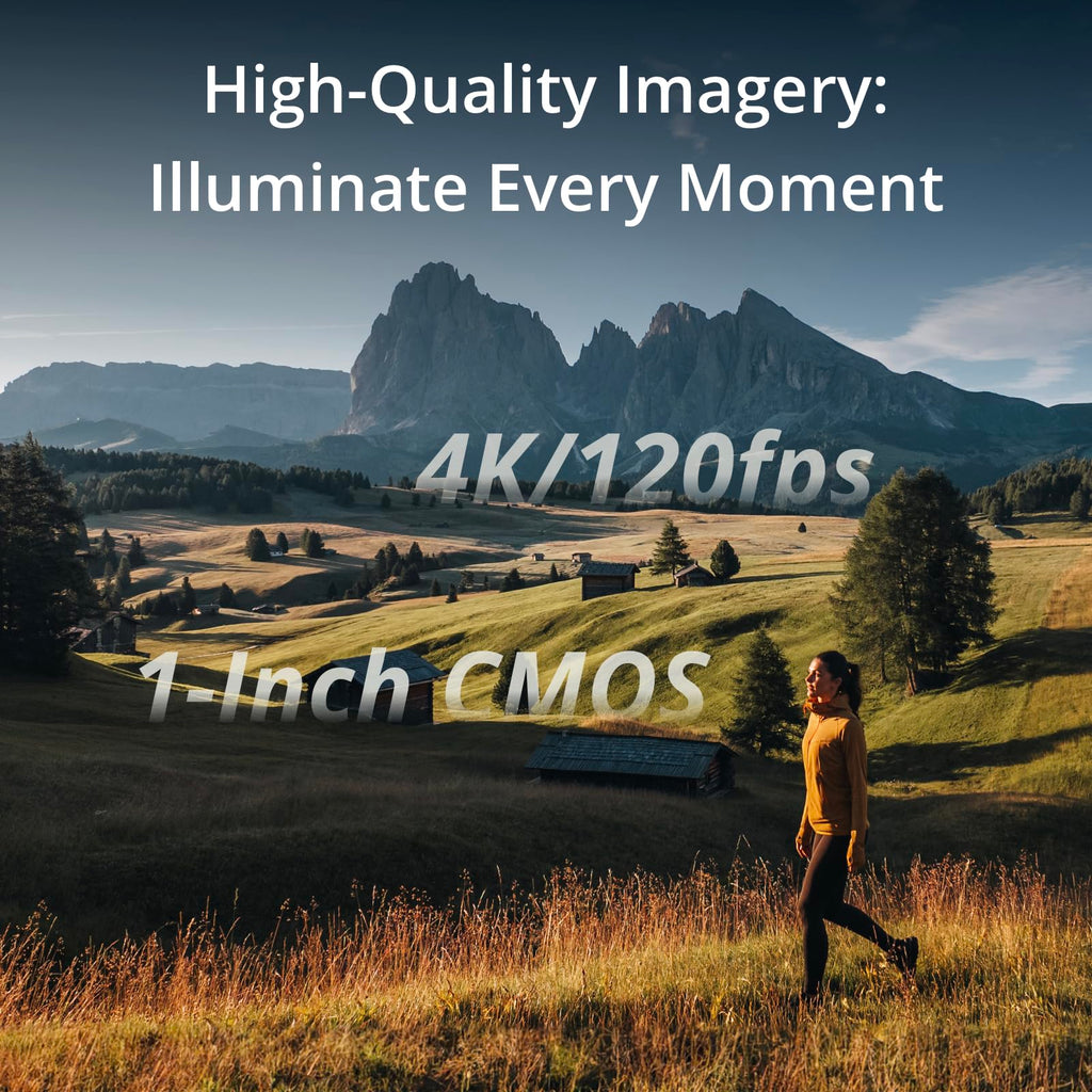 4K Vlogging Camera with 3-Axis Stabilization, Fast Focus & Subject Tracking