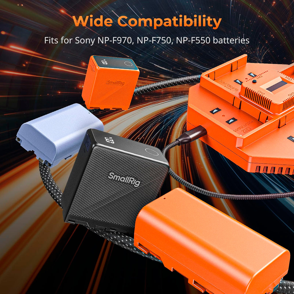 SmallRig 4-Channel NP-F970 Battery Charger Series