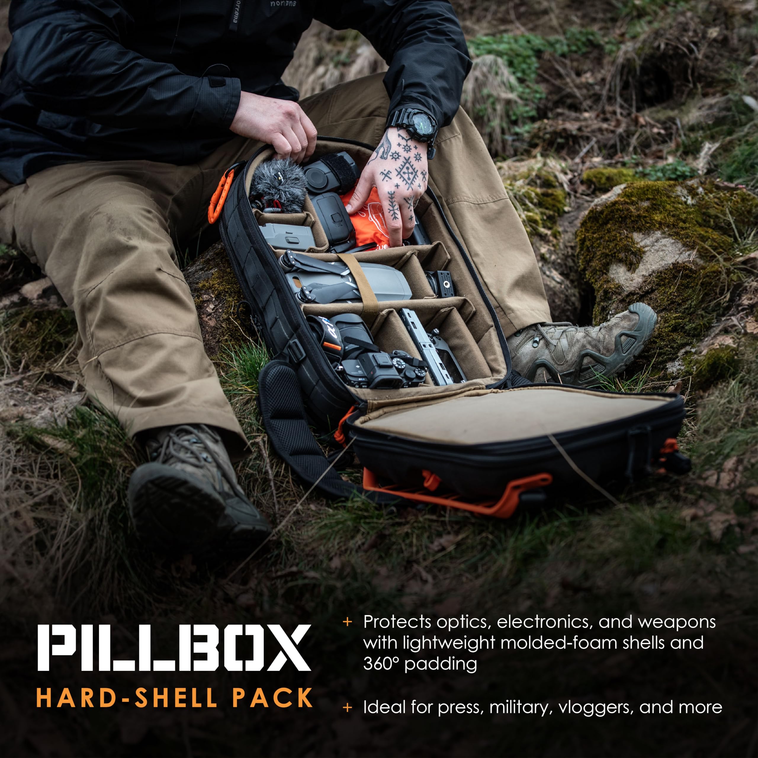 Impact-Resistant Camera & Drone Backpack