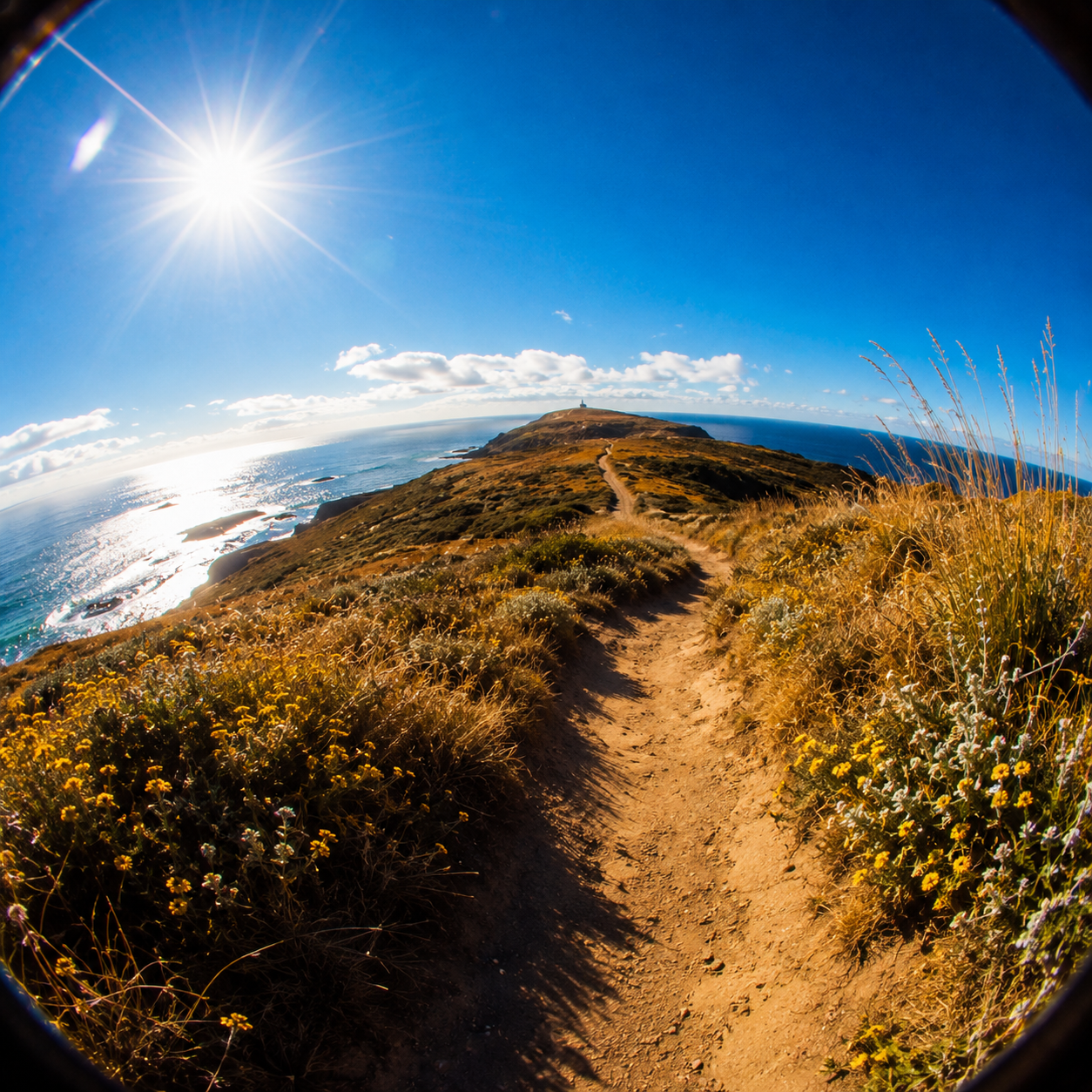 Lens filter camera setup
